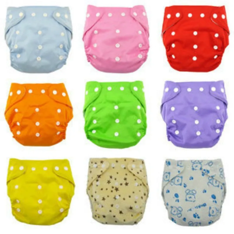 Pa&ntilde;ales lavables reutilizables para beb&eacute;, pa&ntilde;al de tela impermeable para reci&eacute;n nacidos, Fraldas, versi&oacute;n de verano e invierno, cambio de pa&ntilde;ales, 6 uds./lote-5