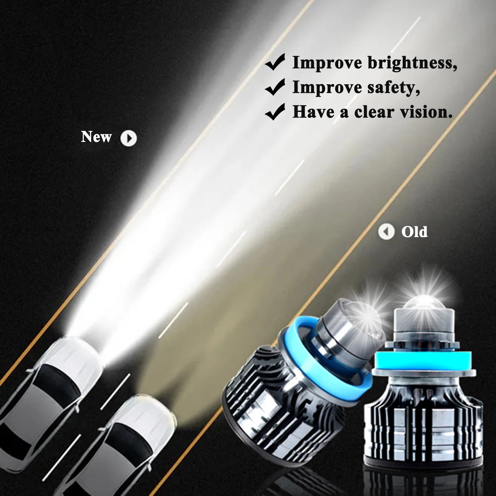 MAHAQI H7 светодиодный H11 Светодиодный 100W 9005 lm Canbus автомобильные фары H8 H9 9006 HB3 HB4