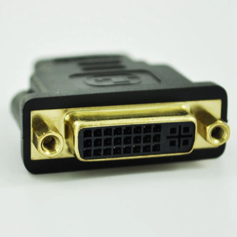 Черный Dual Link DVI-I для подключения HDMI штекер адаптер конвертер | Электроника