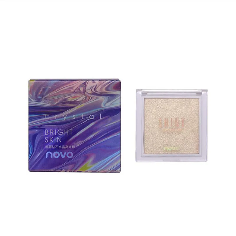 1Pcs Diamond Crystal Highlight Powder Face Brightening Repair Disc Pearl Glitter Lying Silkworm High-gloss Makeup | Красота и