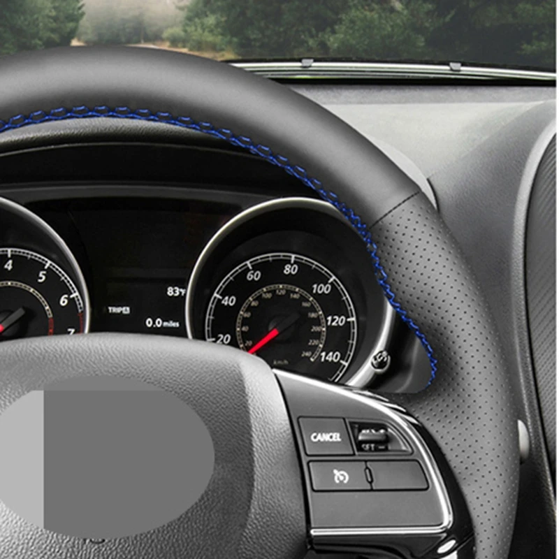 Чехол на руль автомобиля из мягкой искусственной кожи для Mitsubishi ASX Outlander Mirage 2016 2019