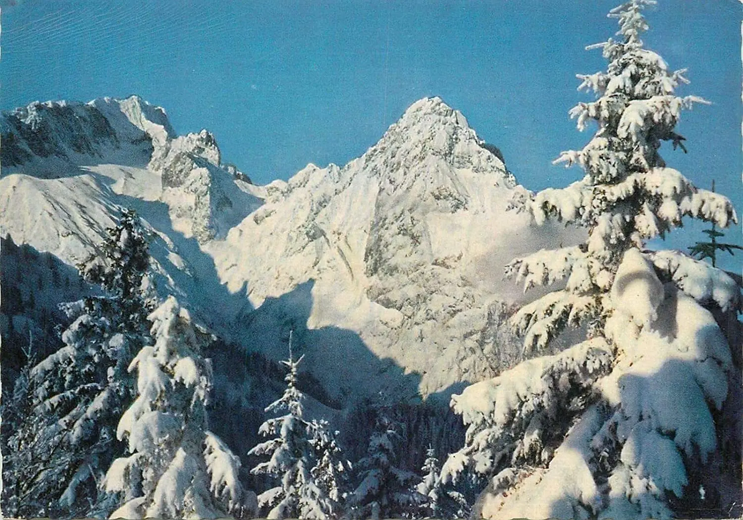 

Немецкая открытка Zugzspitze, зимний заснеженный Горный пейзаж, металлический знак, новинка, мужская пещера, настенное украшение 8x12 дюймов