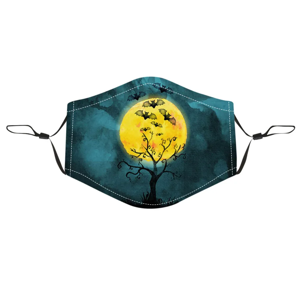 Многоразовая маска для вечерние с изображением тыквы призрака взрослых