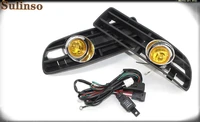 sulinso fits for volkswagen vw jetta bora 1998 2007 fog lights grille with switch wiring harness