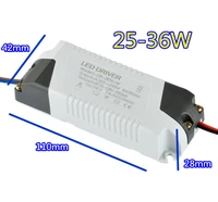 led driver adapter transformer 25 36w ac 85 265v power supply bare board for led lights constant current 300ma dc 75 125v output