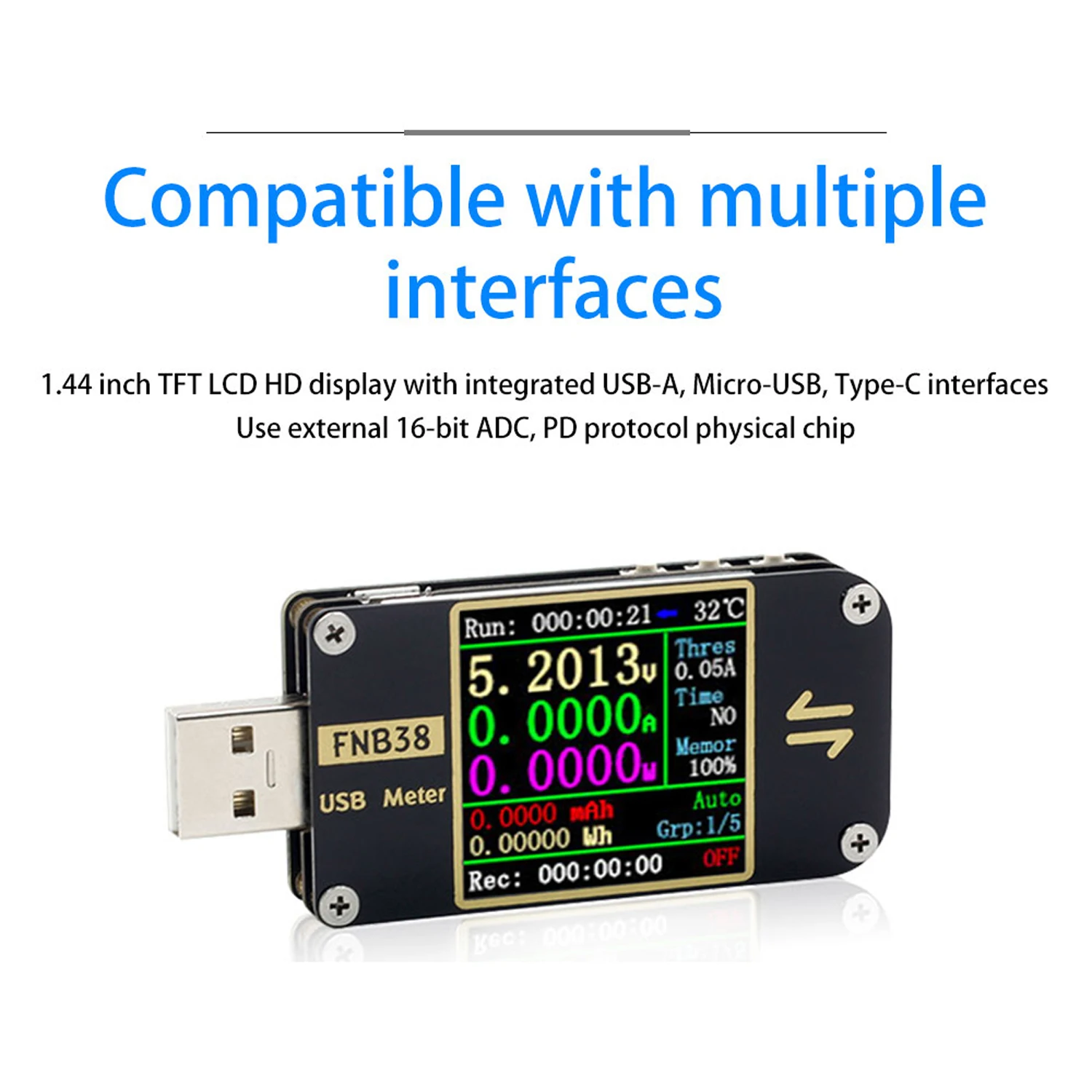 USB тестер цифровой вольтметр амперметр измеритель тока и напряжения QC4 + PD3.0 2 0 PPS