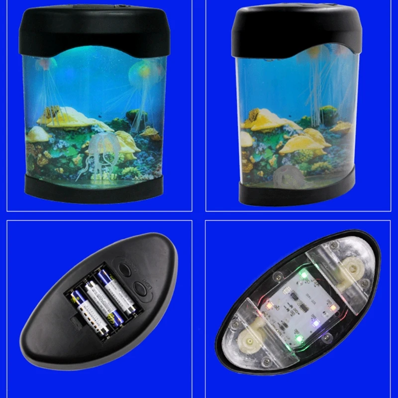 

Artificial Jellyfish Aquarium Tank Night Light Color-changing Decorative Lamp for Living Room Office Shopping Mall Decor