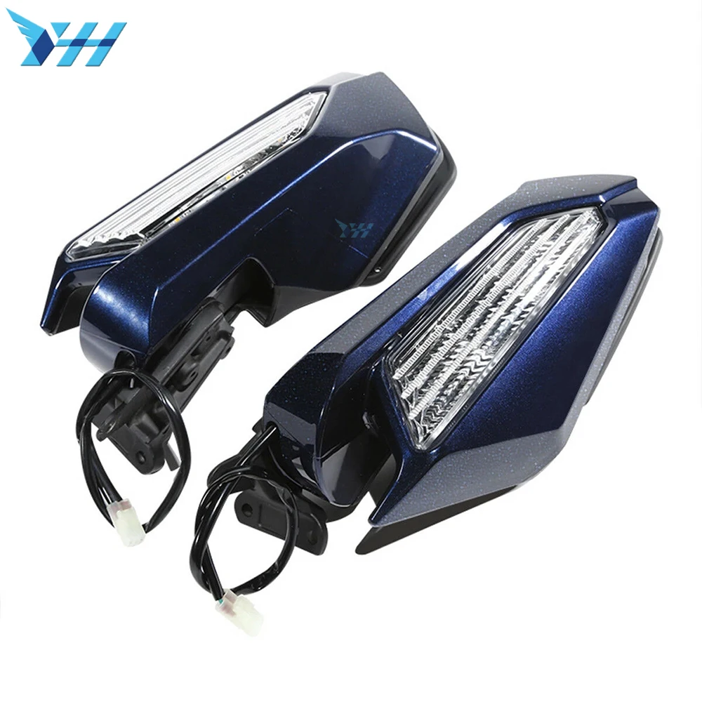 

Motorcycle Rearview Mirror LED Turn Signal Clear Lens For Honda Goldwing GL1800 2018-2020 2019 Accessories