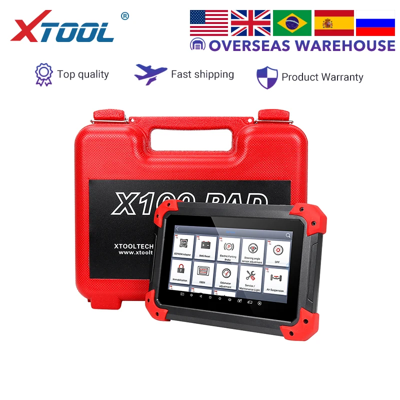 XTOOL X100 PAD ключ программист Профессиональный OBD2 автоматический сканер диагностический инструмент регулировка одометра обновление онлайн код ридер EPB