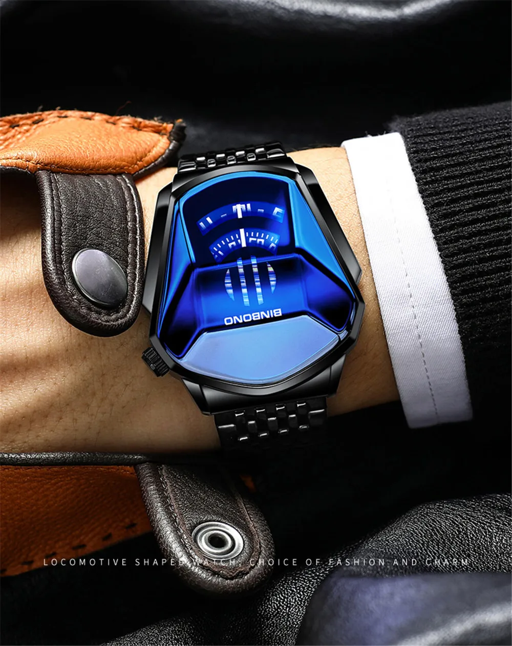 

Relojes Hombre 2020 BINBOND Luxury Brand Stainless Steel Watch for Men Waterproof Quartz Casual Male Sport Heren Horloge Fashion