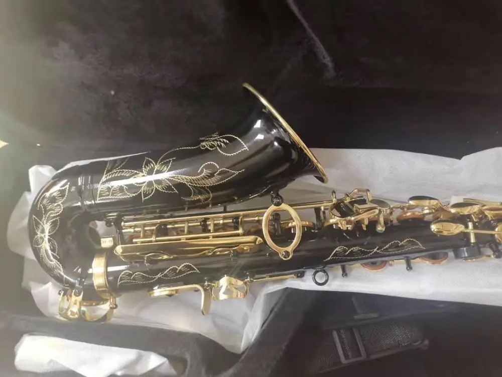 BULUKENew instrument Alto Saxophone Black Nickel model high quality professional grade Adult Sax and case | Спорт и развлечения