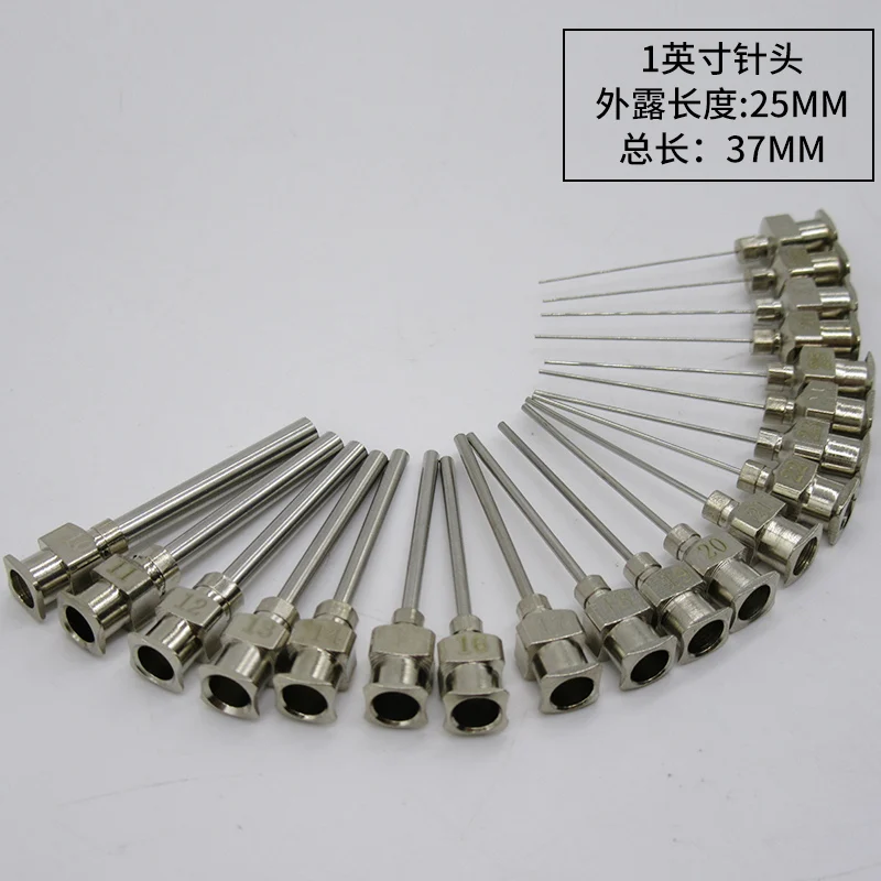 Дозатор игл из нержавеющей стали с тупым наконечником 1 дюйм 5 шт. 10-27 г |