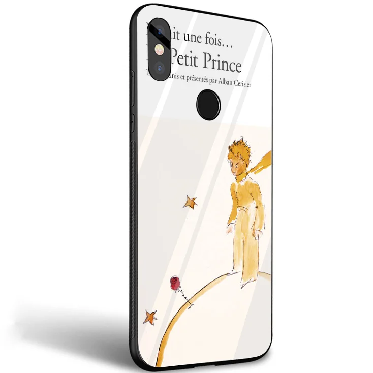 Desxz Little Prince Tempered Glass Case For Xiaomi MI 8 9 Lite A1 A2 Redmi Note 5 6 7 Pro 6A 4X Pocophone F1 Cover | Мобильные