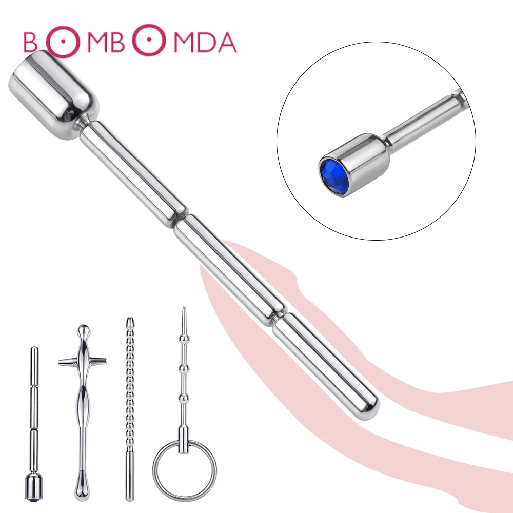 Металлический конский карандаш для глаз мужчин пробка пениса уретры Анальная