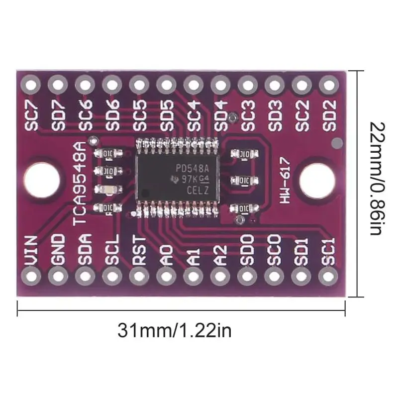 6 шт. плата расширения TCA9548A I2C IIC мультиплексор 8-канальная Плата для Arduino - купить