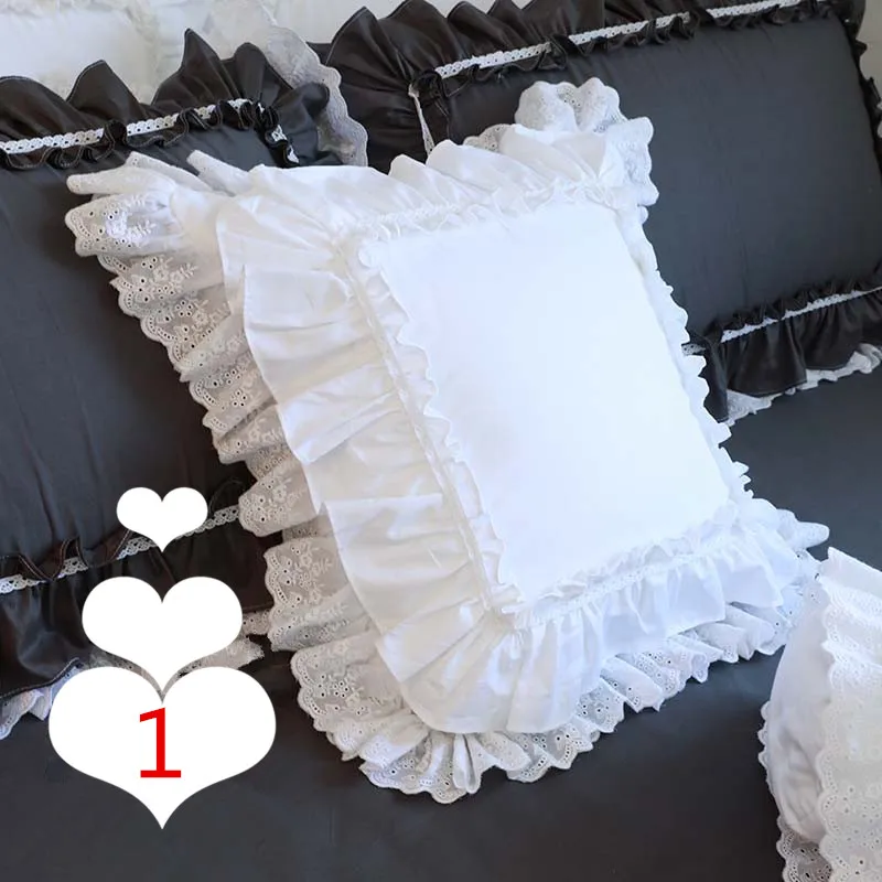 

Хлопковый вышитый чехол для подушки 45x45см