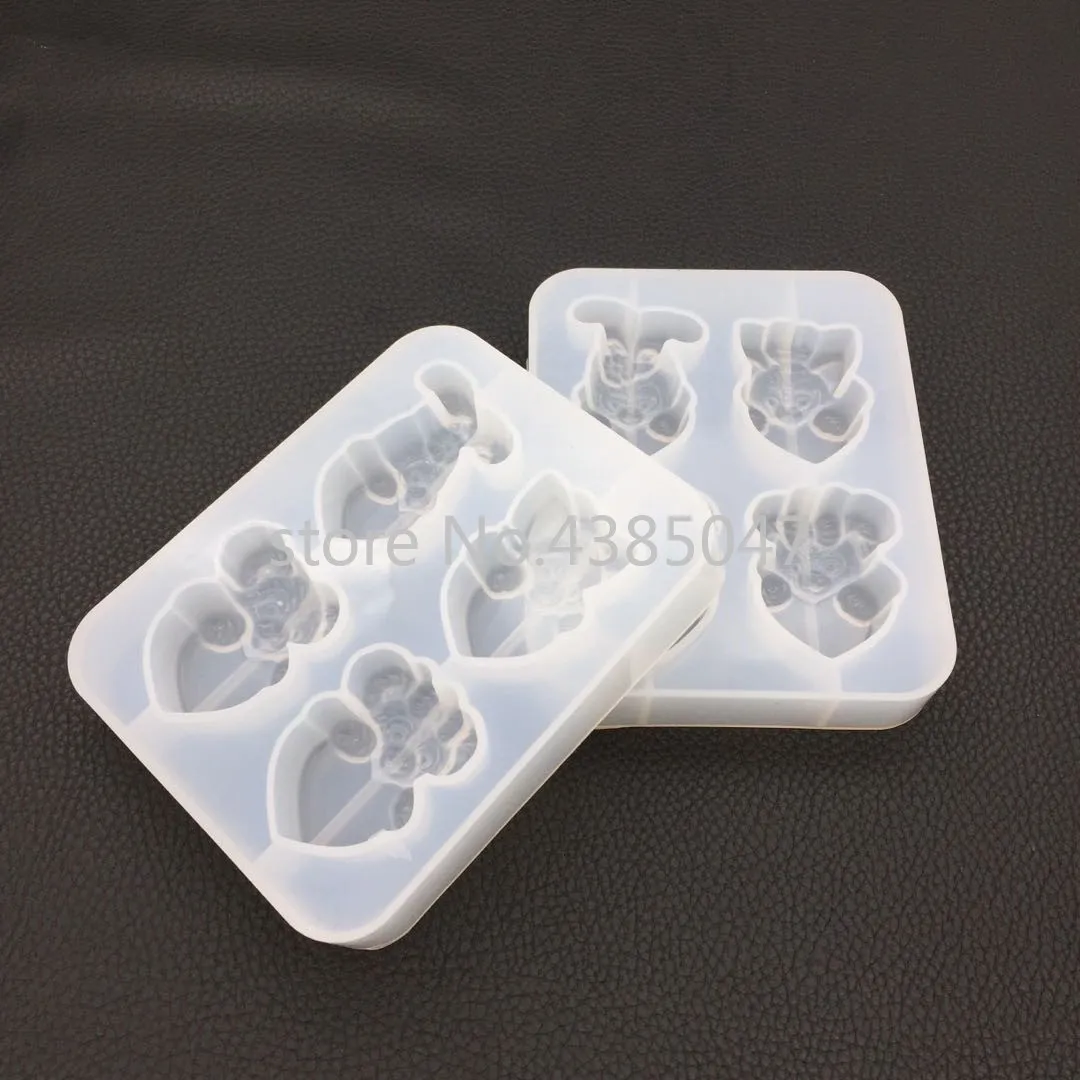 Различные медвежьи сахарные формы эпоксидная смола Ювелирная форма для