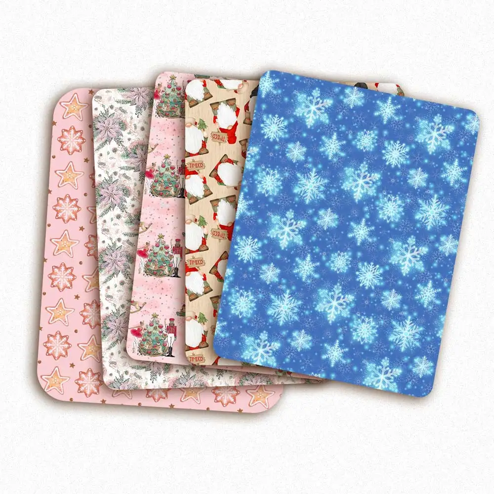 

Christmas Polyester Cotton Fabric Snowflake Printed Cloth Sheet By The Meter For Sewing Dress Clothes DIY Crafts Supplies 45*145