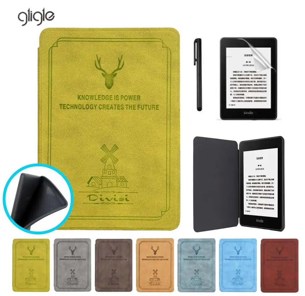 Защитный чехол GLIGLE из мягкого ТПУ для Kindle Paperwhite 4 2018|Чехлы планшетов и электронных