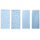 Коврик деревянный с текстурой коры дерева, силиконовая форма для помады, декорирование тортов сахар, 2 шт., форма для выпечки, сахарный шоколадный