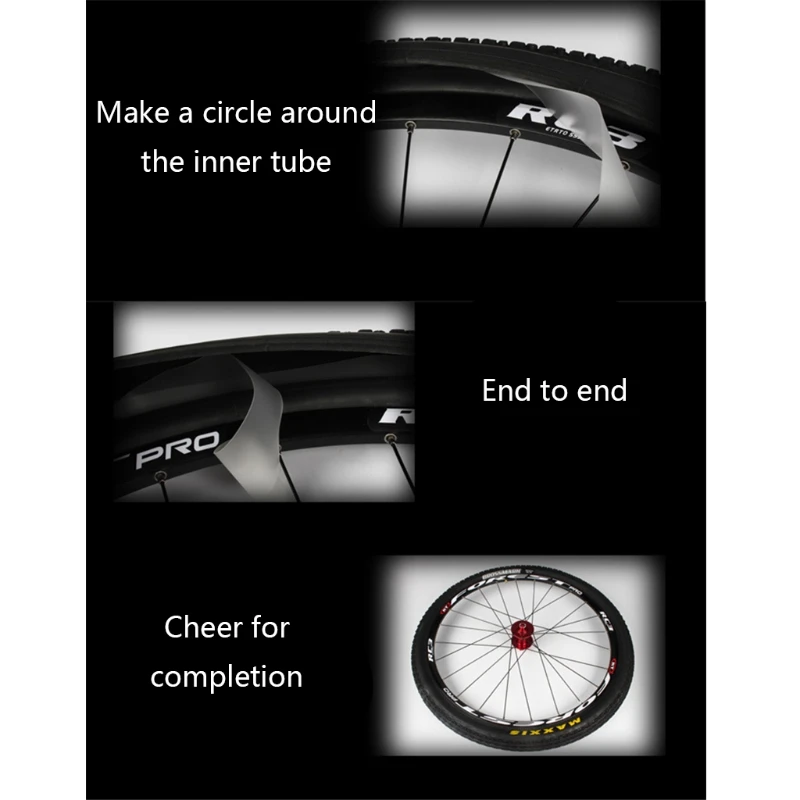 

2 Pcs MTB Bicycle Bike Tire Liner Puncture Proof Pad Inner Mat Anti-Thorn Protection Tape