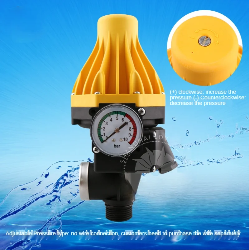 

Water Pump Controller Intelligent Pressure Switch Water Pressure Control Switch Switch Accessories