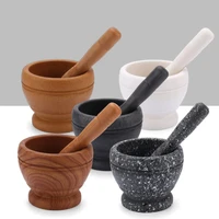 resin garlic presser grinder pestle grinder mortar grinding bowl herb pepper spice mixing pot potatoes crusher kitchen tools