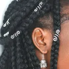 5 шт серебряных викингов спиральные амулеты для волос оплетка для бороды Dreadlock бусины клипсы манжеты винтажные Изысканные кольца для волос аксессуары