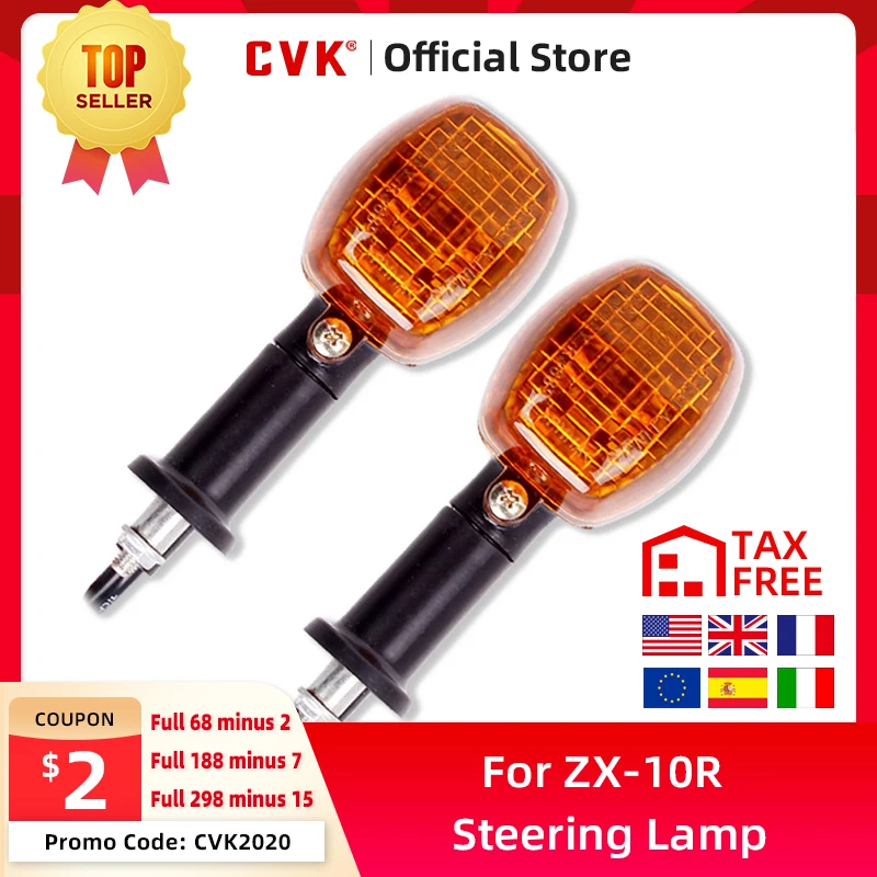 

CVK 1 Pair Rear steering lamp Cornering Turn Signals Indicator Light For Kawasaki ZX-6R ZX-7R ZX-10R ZX-9R ZX-12R 6R 10R