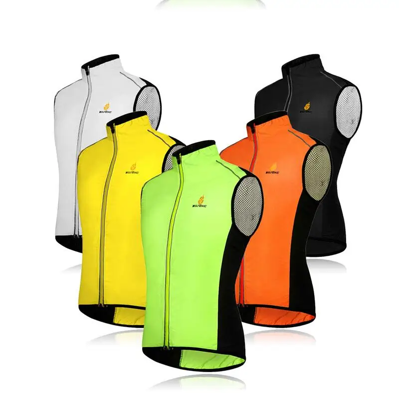 WOLFBIKE Велосипедное пальто для мужчин MTB велосипедная одежда без рукавов Джерси