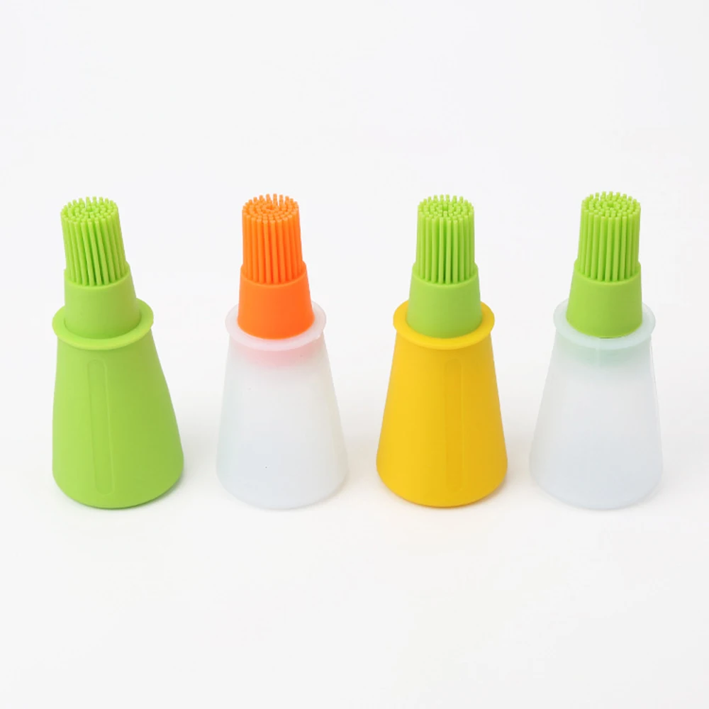 1 шт. Портативный силиконовое масло бутылка с кистью Пособия по кулинарии