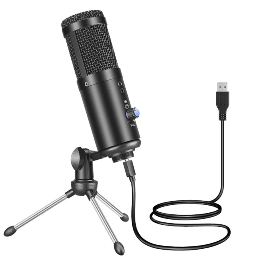 

USB Adjustable Condenser Microphone For Computer Studio For Bm 800 YouTube Gaming Recording Mic With Stand Shock Mount 2 Color