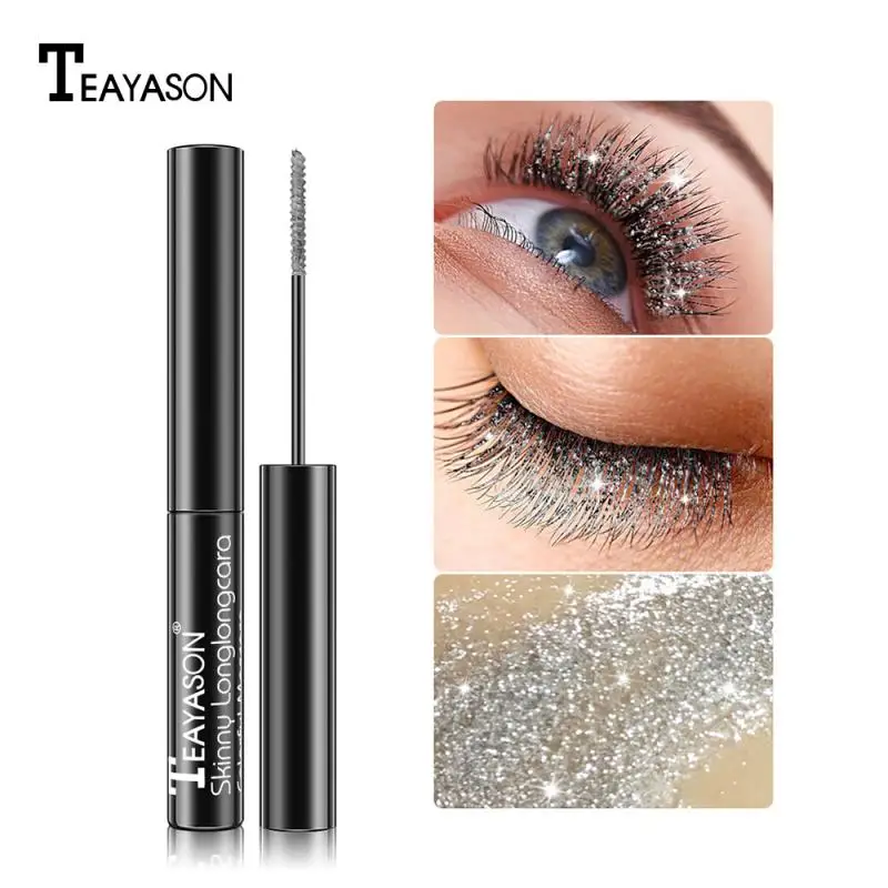 D1pcs Алмазная блестящая тушь для ресниц быстросохнущая пленка сломанная