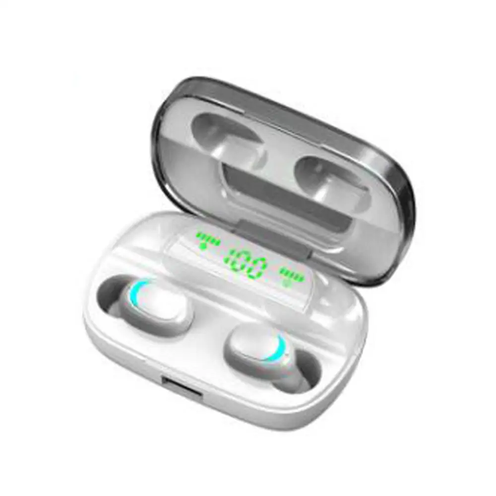 Беспроводная мини гарнитура Bluetooth стереонаушники с зарядным чехлом для Apple Samsung