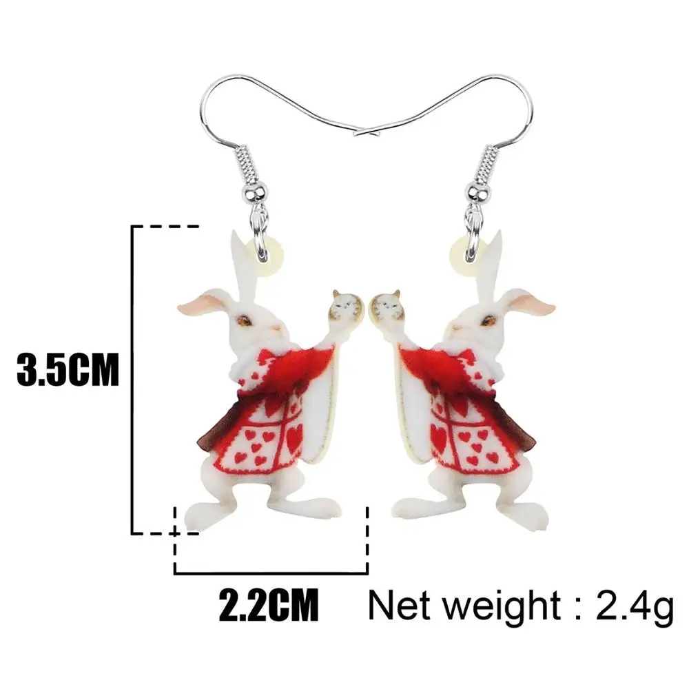 Акриловые серьги ARWA в виде кролика с милыми мультяшными животными | Украшения и