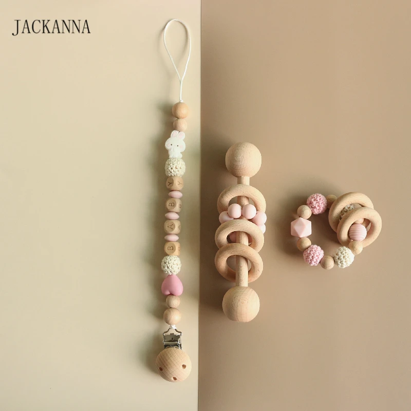 Персонализированные зажимы для соски детей браслеты прорезывания зубов