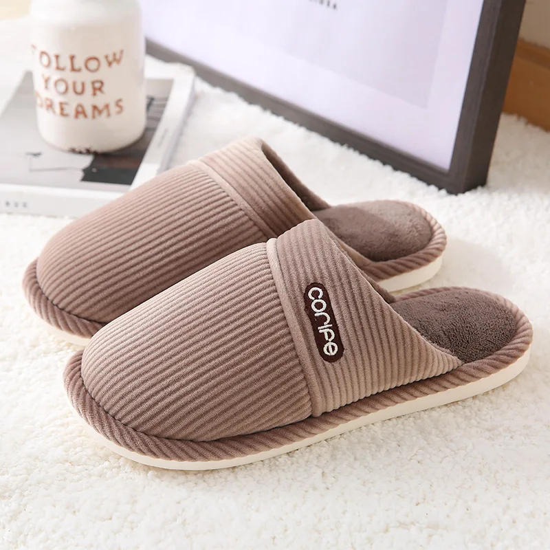 

New Winter Fuzzy Women's Warm Slippers Memory Foam Cozy Non-Slip Lining Floor Indoor Outdoor Hot Sale Skin-Friendly Lovers