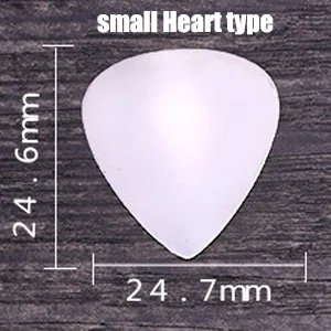 small Heart type HISPETECH гитарные аксессуары 1 Струны для электрогитары басовые пластинки 0,3 мм серебряные металлические комплекты медиаторов из нержавеющей стали большой треугольник - Цвет: small Heart type