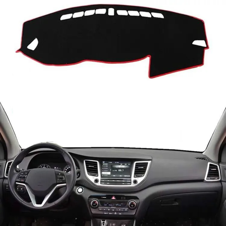 

Для hyundai Tucson 3rd 2016 2017 2018 крышка приборной панели автомобиля авто коврик приборной панели коврик ковер анти-УФ Противоскользящий анти-солнце