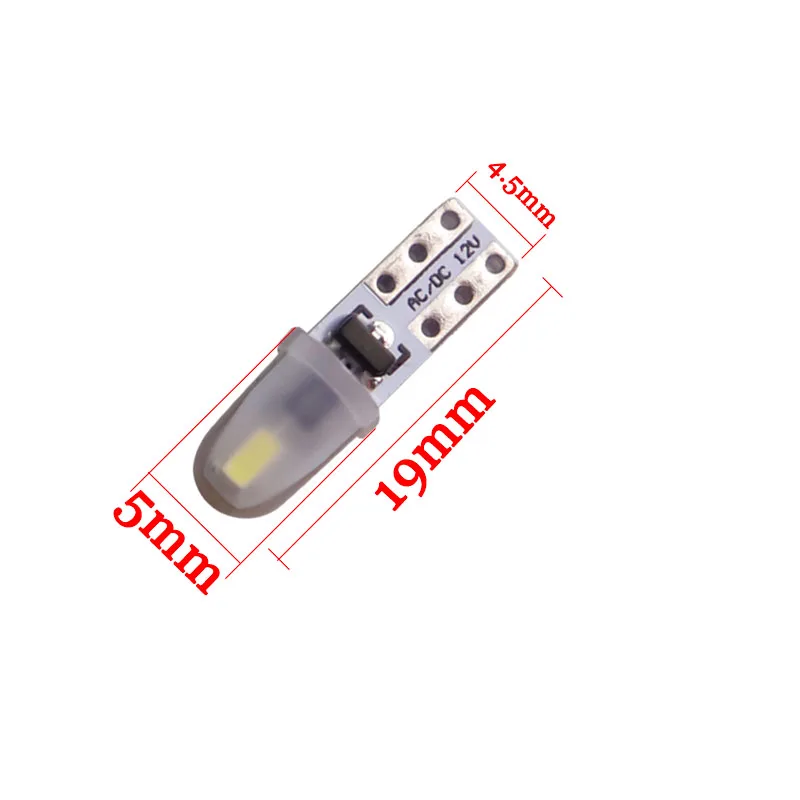 100 шт. AC 12 В T5 w3w светодиод 2 SMD 3014 светодиодная панель приборов спидометр приборная