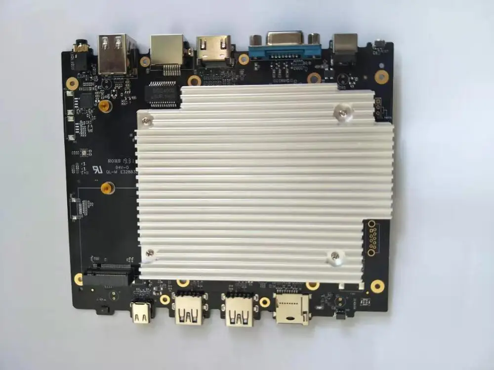 Безвентиляторный Apollo Lake Celeron J3455 windows10 Мини ПК LPDDR4 4G EMMC 64G поддержка M.2 HDD 1000M Lan windows 10