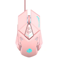 pink mute rgb gamer 7 buttons mice optical office computer mouse wired usb gaming mouse for desktop laptop ergonomic game mouse