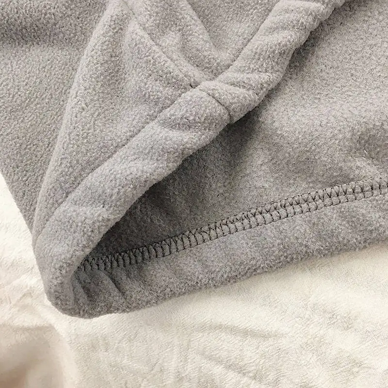 

Plus Velvet Thick Hoodies Jacket Autumn Winter Korean Fashion Loose Lamb Imitation Plush Zipper Sweatshirt Jacket Women