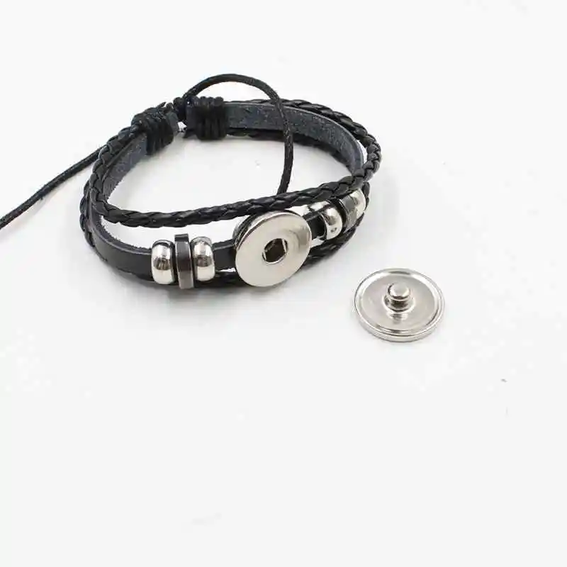 Новые товары продаются плетеный кожаный стеклянный браслет модные ювелирные