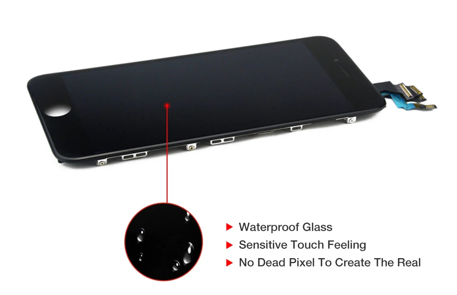 Pantalla для телефона 6 Plus lcd Черный Белый OEM с камерой динамик кнопка домой запасные части для iPhone 6plus дисплей Быстрая