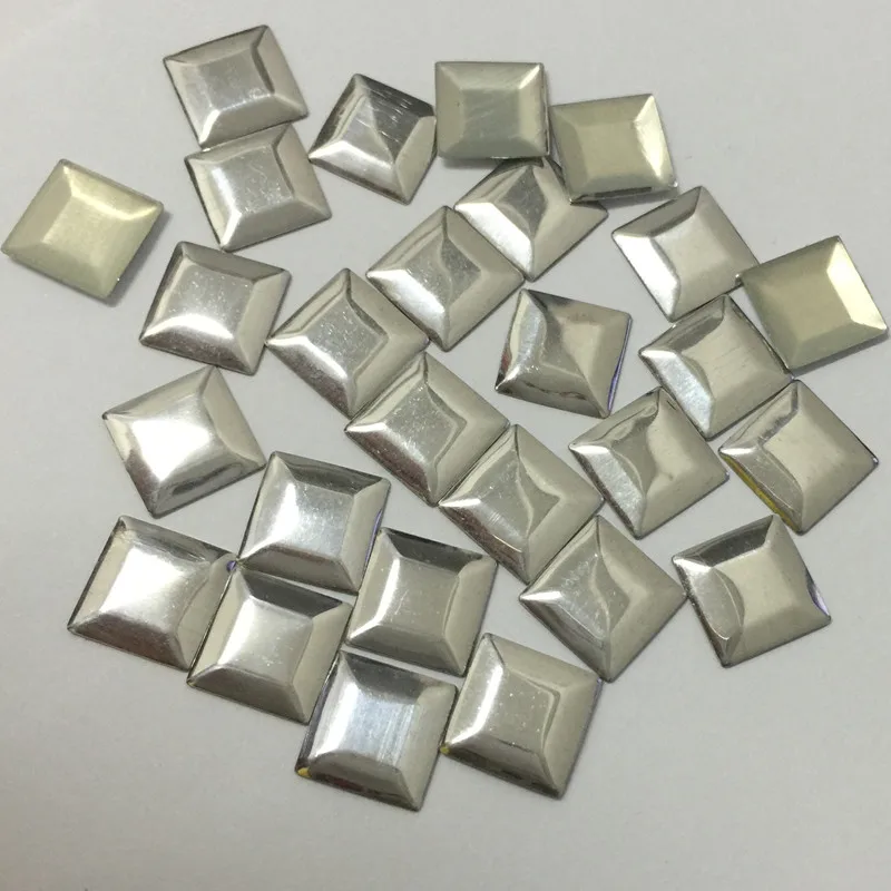 Новинка 10*10 мм квадратная Серебряная насадка для горячей фиксации железные