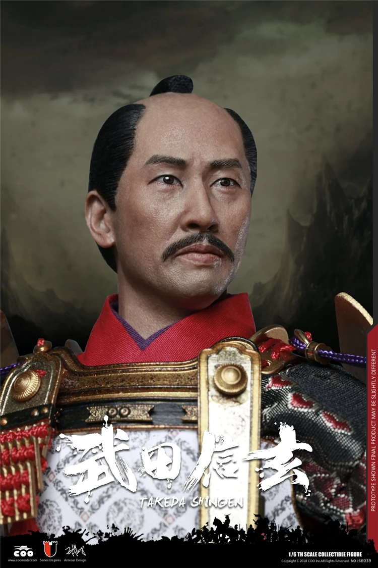 Коллекционный SE039 1/6 масштаб сплав литья под давлением Takeda Shingen воюющие Штаты период японский самурайский солдат полный набор фигурка