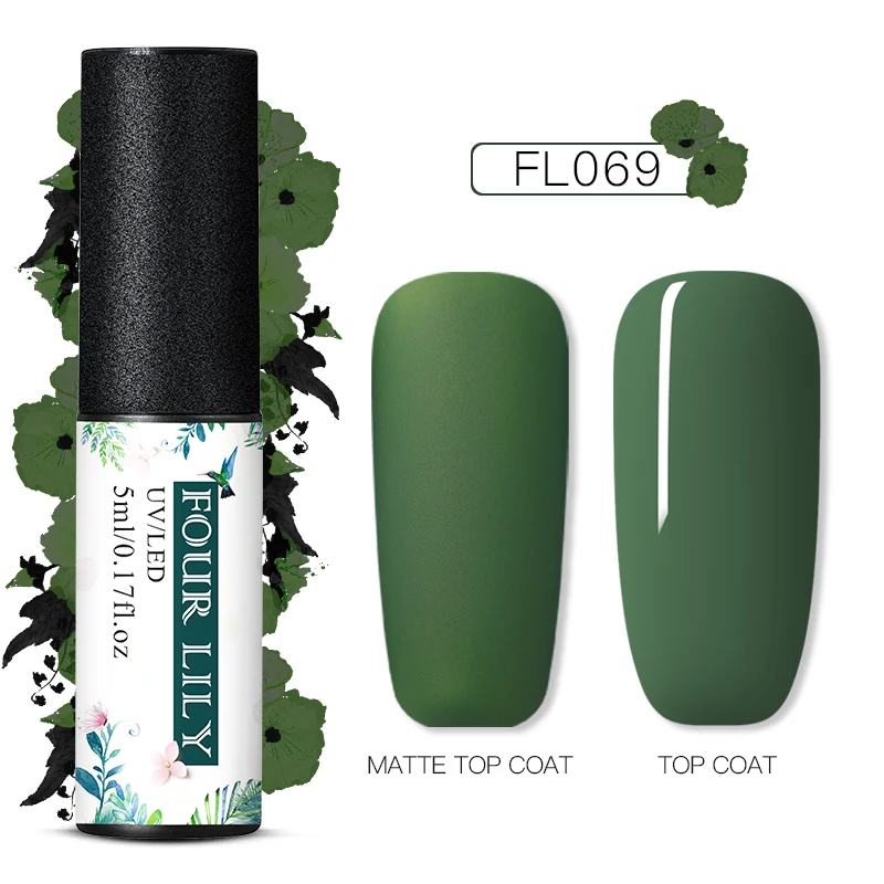 PS06840 Четыре Лили 60 Цвета Матовый УФ-гель для ногтей 5 мл Pure Nail Цвет матовый лаки для ногтей био-Гели Soak Off Гель лак для ногтей Лаки маникюрный лак - Цвет: PS06840