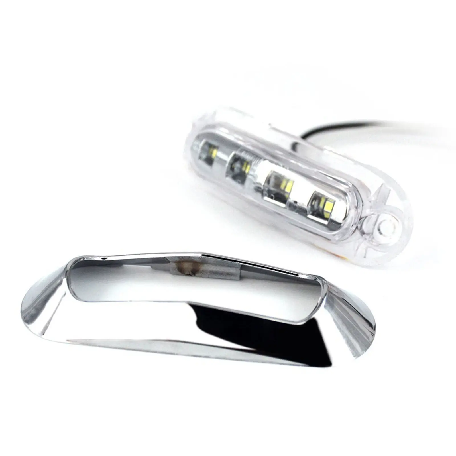 

Lorry Side Marker Lights Bus Boat Trailer 4pcs Set White 4 LED Trailer 12V