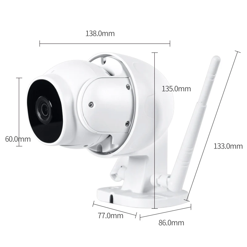 2.0MP мини IP PTZ камера автоматическое отслеживание тела 360 ° угол Открытый Onvif